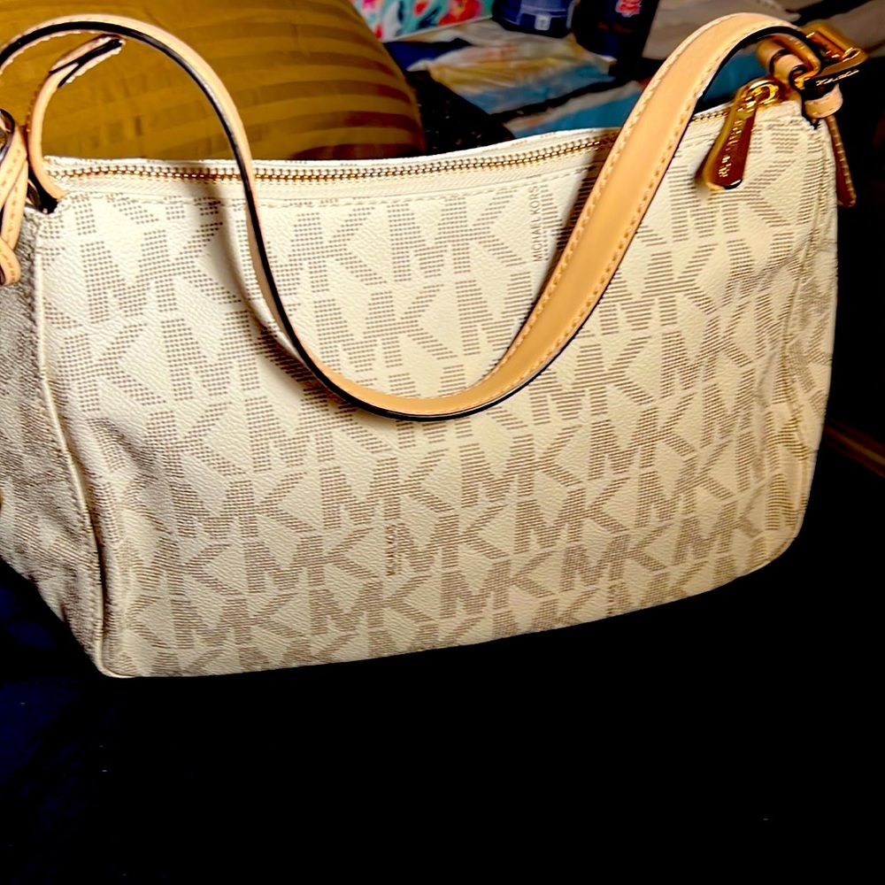 Medium MK bag original cream colored